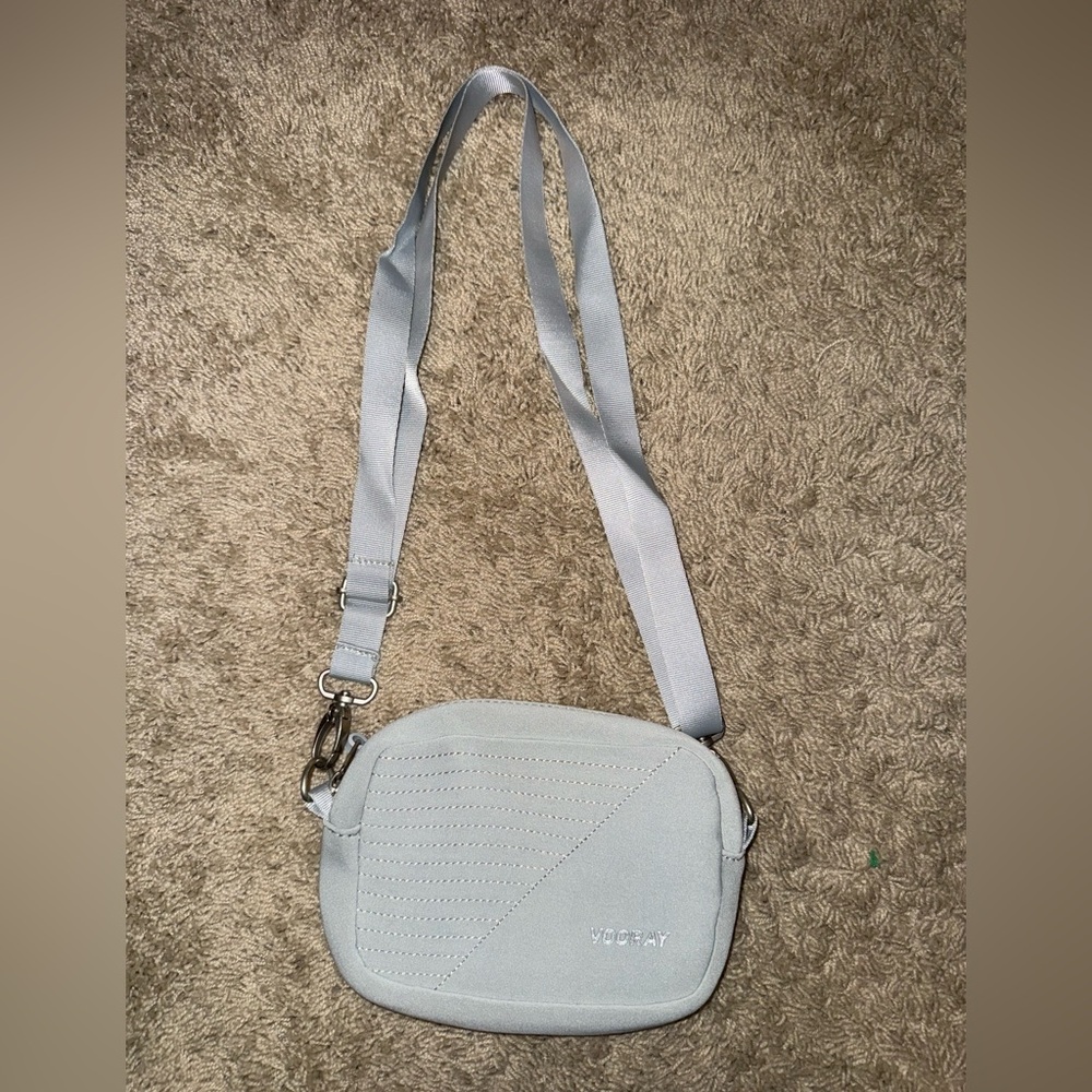 Vooray Mini Crossbody Bag Gray Athleisure Gym Bag